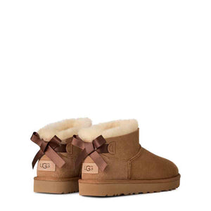 UGG Ultra Mini Bailey Bow Chestnut מגפי אולטרה מיני לנשים