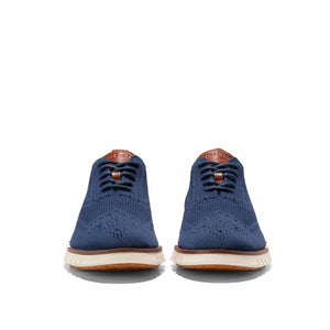 Cole Haan Zerogrand Remastered Stitchlite Wingtip Marine BlueIvory סניקרס קול האן לגברים