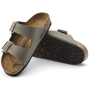 בירקנשטוק כפכפי נשים אריזונה אבן נובוק Birkenstock Arizona Birko Flor Nubuck Stone