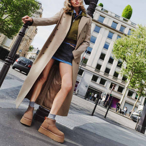 UGG Classic Mini Dipper Chestnut מגפי נשים קלאסיק מיני דיפר חום