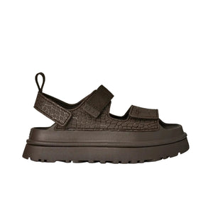 UGG GoldenGlow Embossed Dense Smoke סנדלי גולדנגלואו אמבוסד אפור