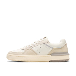 Clarks Courtlite2 Lo Off White Suede נעלי סניקרס קלארקס לגברים