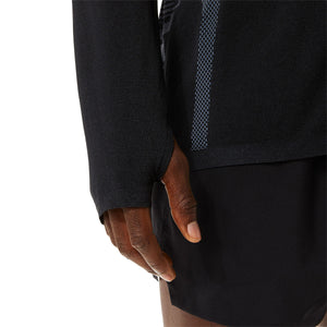 Asics Seamless Ls Top Black Grey חולצת אסיקס לגברים
