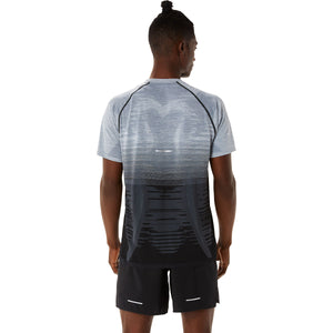 Asics Seamless Ls Top Black Grey חולצת אסיקס לגברים