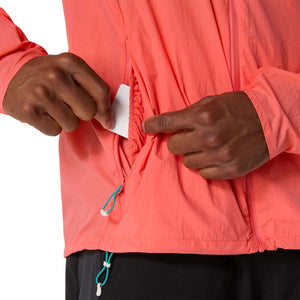Asics Road Packable Jacket Men Coral Reef ג'קט רוח אסיקס לריצה לגברים