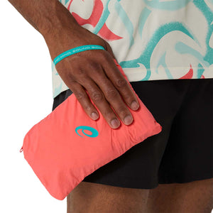 Asics Road Packable Jacket Men Coral Reef ג'קט רוח אסיקס לריצה לגברים