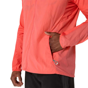 Asics Road Packable Jacket Men Coral Reef ג'קט רוח אסיקס לריצה לגברים