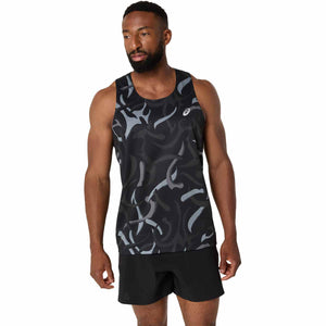 Asics Road All Over Print Singlet Men גופיית ריצה לגבר