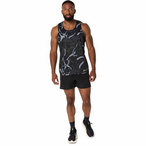 Asics Road All Over Print Singlet Men גופיית ריצה לגבר