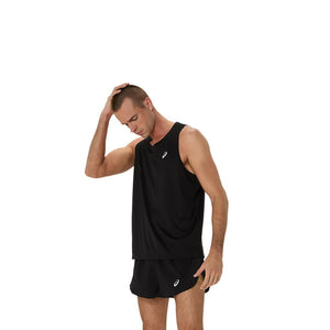 Asics Core Singlet Men Black גופיית ריצה לגברים