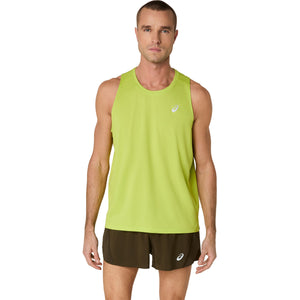 Asics Core Singlet Man Neon Lime גופיית ריצה אסיקס לגברים