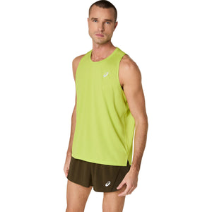 Asics Core Singlet Man Neon Lime גופיית ריצה אסיקס לגברים