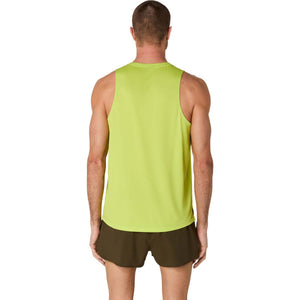 Asics Core Singlet Man Neon Lime גופיית ריצה אסיקס לגברים