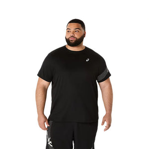 Asics Icon Ss Top Black Men חולצת ריצה לגבר