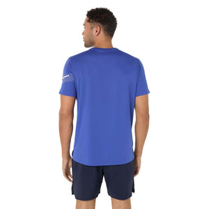 Asics Icon Ss Top Man Dark Cobalt men חולצת ריצה אסיקס לגברים