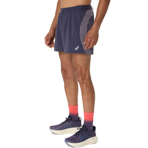 Asics Road 5In Short Men Indigo Fog Lavender Grey מכנסי ריצה לגברים