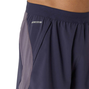 Asics Road 5In Short Men Indigo Fog Lavender Grey מכנסי ריצה לגברים