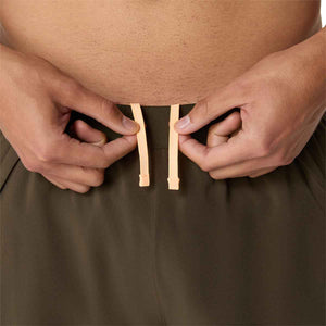 Asics Road 7In Short Man Brown Stone Mantle Green מכנסי ריצה אסיקס לגברים