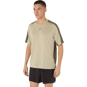 Asics Fujitrail Elite Ss Top Man Mantle Green Khaki חולצת ריצה לגברים