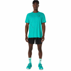 Asics Metarun Ss Top Men Wave Teal חולצת ריצה לגברים אסיקס