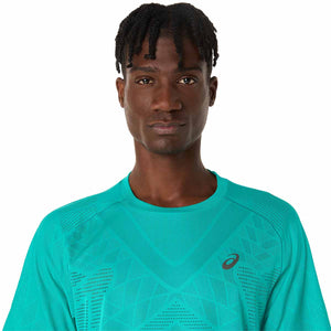 Asics Metarun Ss Top Men Wave Teal חולצת ריצה לגברים אסיקס