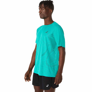 Asics Metarun Ss Top Men Wave Teal חולצת ריצה לגברים אסיקס