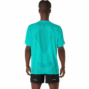 Asics Metarun Ss Top Men Wave Teal חולצת ריצה לגברים אסיקס