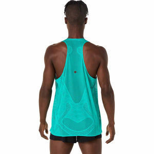 Asics Metarun Singlet Men Wave Teal גופיית ריצה לגברים