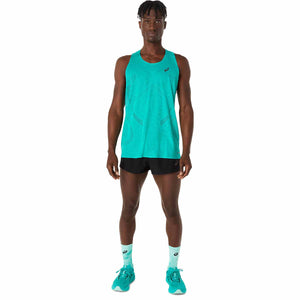 Asics Metarun Singlet Men Wave Teal גופיית ריצה לגברים