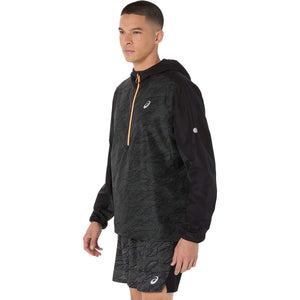 Asics Fujitrail Packable Windbreaker Man Performance Black מעיל ריצה מתקפל לגברים