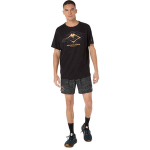 Asics Fujitrail All Over Print 5In Short Men Man Performance Black מכנס ריצה לגברים