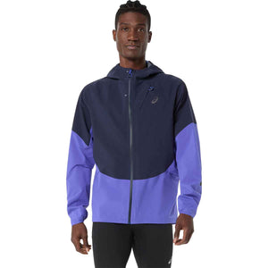 Asics Metarun Legend Jacket Men Midnight Cobalt Burst Illuminate Green ג'קט ריצה לגברים