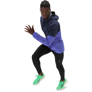 Asics Metarun Legend Jacket Men Midnight Cobalt Burst Illuminate Green ג'קט ריצה לגברים