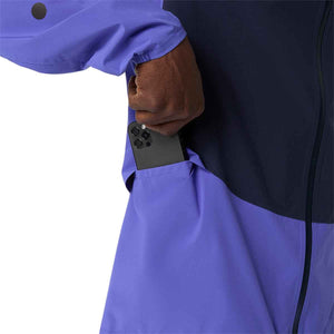 Asics Metarun Legend Jacket Men Midnight Cobalt Burst Illuminate Green ג'קט ריצה לגברים