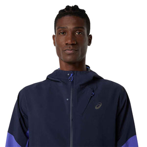 Asics Metarun Legend Jacket Men Midnight Cobalt Burst Illuminate Green ג'קט ריצה לגברים