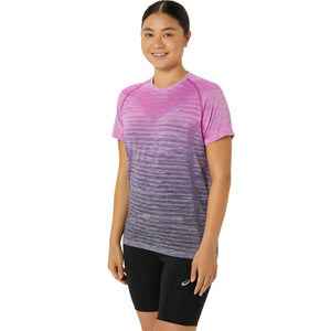 Asics Seamless SS Top Bold Magenta Blue Expanse חולצת אסיקס לנשים