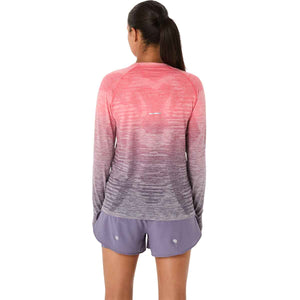 Asics Seamless Ls Top Women Coral Reef Greyish Purple חולצת ריצה לנשים אסיקס