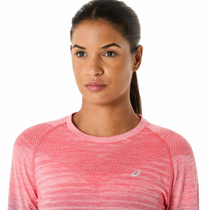 Asics Seamless Ls Top Women Coral Reef Greyish Purple חולצת ריצה לנשים אסיקס