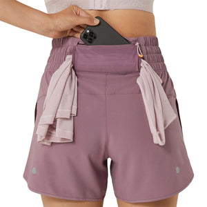 Asics Nagino 4In Run Short Dusty Mauve מכנסי ריצה לנשים אסיקס