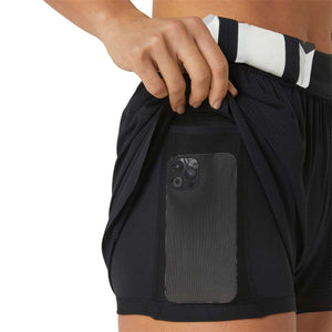 Asics Metarun Split Short Performance Black מכנסי ריצה לנשים