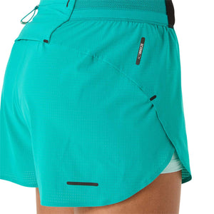 Asics Metarun Split Short Wave Teal Women מכנסי ריצה אסיקס נשים