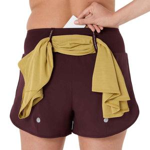 Asics Road 3.5In Short Woman Dark Currant מכנסי ריצה לנשים