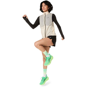 Asics Metarun Packable Gilet Women Cream ג'קט ריצה לנשים