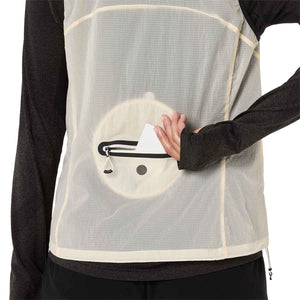 Asics Metarun Packable Gilet Women Cream ג'קט ריצה לנשים