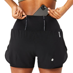 Asics Road 2-N-1 3.5In Short Women Black מכנסי ריצה לנשים