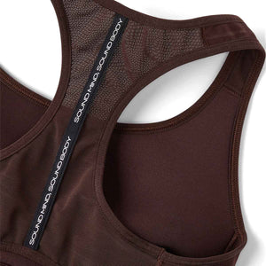 Asics Road Compression Bra Women Coffee גופיית ריצה לנשים