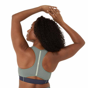 Asics Road Compression Bra Woman Monument Blue Indigo Fog גופיית ריצה לנשים אסיקס