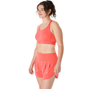 Asics Road Compression Bra Women Coral Reef גופיית ריצה לנשים