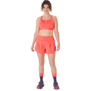 Asics Road Compression Bra Women Coral Reef גופיית ריצה לנשים