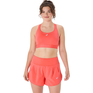 Asics Road Compression Bra Women Coral Reef גופיית ריצה לנשים